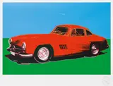 Mercedes 300 SL Gulwing by Andy Warhol, 2007, serigraphy on paper; framed, sold Jun 2019