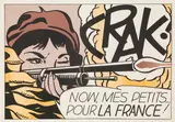 Roy Lichtenstein, Crak!, 1963, Offset lithograph in colors