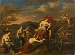 Gerard Hoet, Rape of Persephone, oil on panel