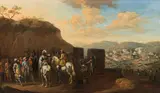 Georg Philipp Rugendas the Elder, A fortification under siege (probably Neuhäusel/Nové Zàmky in Upper Hungary/ Slovakia), c. 1690, oil on canvas