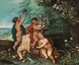 Hendrik van Balen, Allegory of the Four Elements, oil on copper