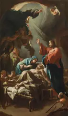 Paul Troger, Death of Saint Joseph, oil on canvas