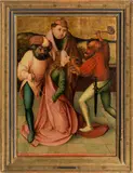 Rueland Frueauf the Elder, The martyrdom of Saint Apollonia, oil/tempera on panel
