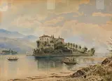 Jakob Alt, Isola San Giovanni in Lago Maggiore, view from Verbana