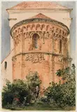 Rudolf von Alt, Apse of the Romanesque parish church of Schöngrabern in Lower Austria