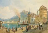 Franz Alt, Steamship wharf in Lucerne