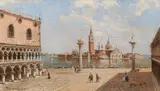 Antonietta Brandeis, Venice, Piazza San Marco with view of Isola di San Giorgio Maggiore