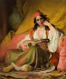 Friedrich von Amerling, Regine with Greek costume