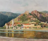 Anton Hans Karlinsky, View of Dürnstein, 1942, oil on canvas