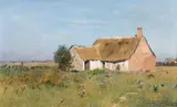 Eugen Jettel, Farm at Cayeux, 1894, oil on canvas