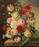 Erich Josef Dogarth, Flower still life, oil on canvas