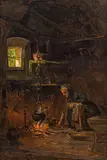Olga Wisinger-Florian, Woman at the hearthfire