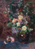 Emilie Mediz-Pelikan, Flowers in a dark vase
