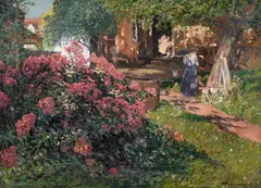 Eduard Ameseder, Farmstead in Styria, c. 1913, oil on canvas