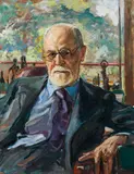 Wilhelm Victor Krausz, Portrait of Sigmund Freud, 1936, oil on panel
