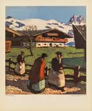 Alfons Walde, Mixed lot: five prints  ("Frühling in Tirol", "Sommer in Tirol", "Herbst in Tirol", "Winter in Tirol", "Bergfrühling")