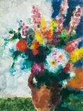 Karl Stark, Flower still life, 1978, gouache, watercolour on paper