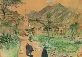 Oskar Laske, Selva, gouache on paper