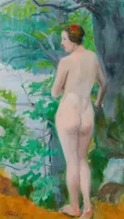 Ernst Stöhr, Bathing woman, 1911, oil on canvas