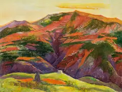 Georg Jung, The Alban Hills, 1941, oil on canvas