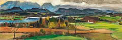 Harald Scheicher, Autumn landscape near Neudenstein, 2002, oil on canvas, unframed