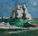 Joseph Floch, White mountain II (Landscape in Spain), 1933, oil on canvas