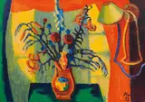 Flower still life by Alfred Wickenburg, 1968, oil on canvas, offered Feb 2019