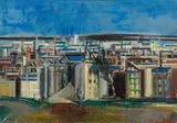 Joseph Floch, City Afternoon, 1956, oil on canvas