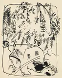 Max Weiler, Untitled, 1949, India ink on paper