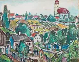 Franz von Zülow, View of a village