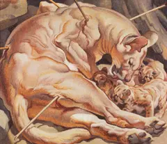 Norbertine Bresslern-Roth, Heimkehr I, 1936, oil on jute