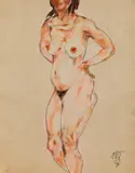 Otto Rudolf Schatz, Standing female nude