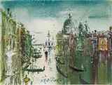 Hans Robert Pippal, View of the Canale Grande with Santa Maria della Salute