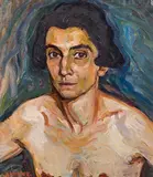 Alwine Hotter, Portrait, oil on canvas