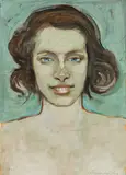 Arnold Clementschitsch, Portrait of a smiling woman