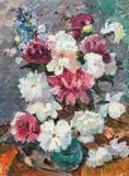 Emil Beischläger, Flowers, 1970, watercolour, gouache on paper