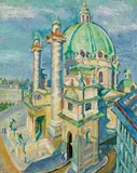 Georg Pevetz, St. Charles Church, 1936, oil on canvas