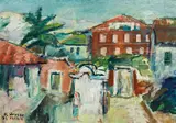 Kurt Weber, Orebic, 1933, oil on cardboard