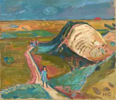 Hilde Goldschmidt, Landscape, 1928, oil on canvas