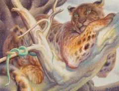 Norbertine Bresslern-Roth, Baum, 1960, oil on jute