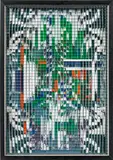 Marc Adrian, Das kleine Geflirr, 1969, relief and painting behind ornamental glass
