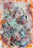 Christian Ludwig Attersee, Marilyn Monroe, 2012, mixed media on paper; framed