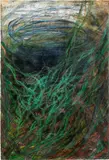 Anton Christian, Wasserloch, 1981, mixed media on paper; framed