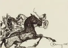 Alfred Czerny, Untitled, 1965, India ink on paper; framed