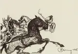 Alfred Czerny, Untitled, 1965, India ink on paper; framed