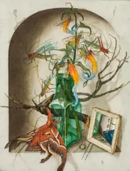 Manfred Ebster, Untitled, 1976, oil on panel; framed