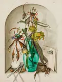 Manfred Ebster, Untitled, 1976, oil on panel; framed