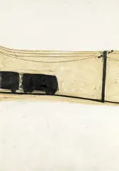 Edgar Honetschläger, Untitled, 2002, oil pastel on paper; framed