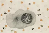 Michela Ghisetti, Braut, 2006, Mixed media, collage on japan paper; framed