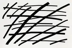 Gerwald Rockenschaub, Untitled, 2000, foils on Alucore; framed